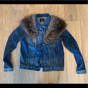FUR COLLAR WITH BUCKLE - ONE SIZE